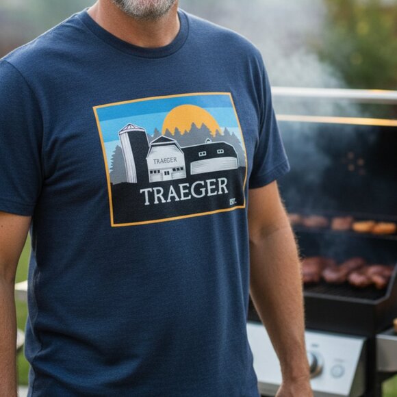 Traeger Heritage Barn T-Shirt - Picture 1 of 7